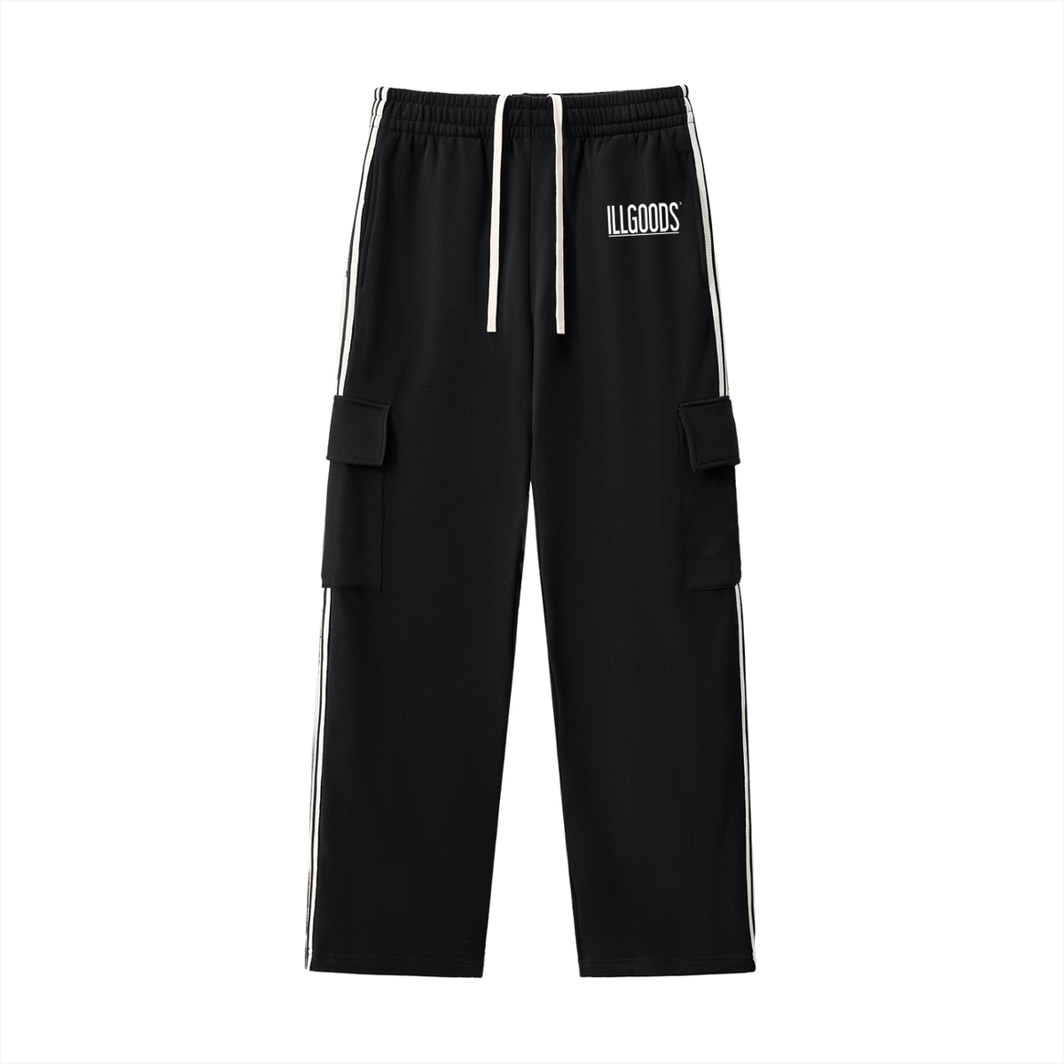 Side Stripe Straight-Leg Pants