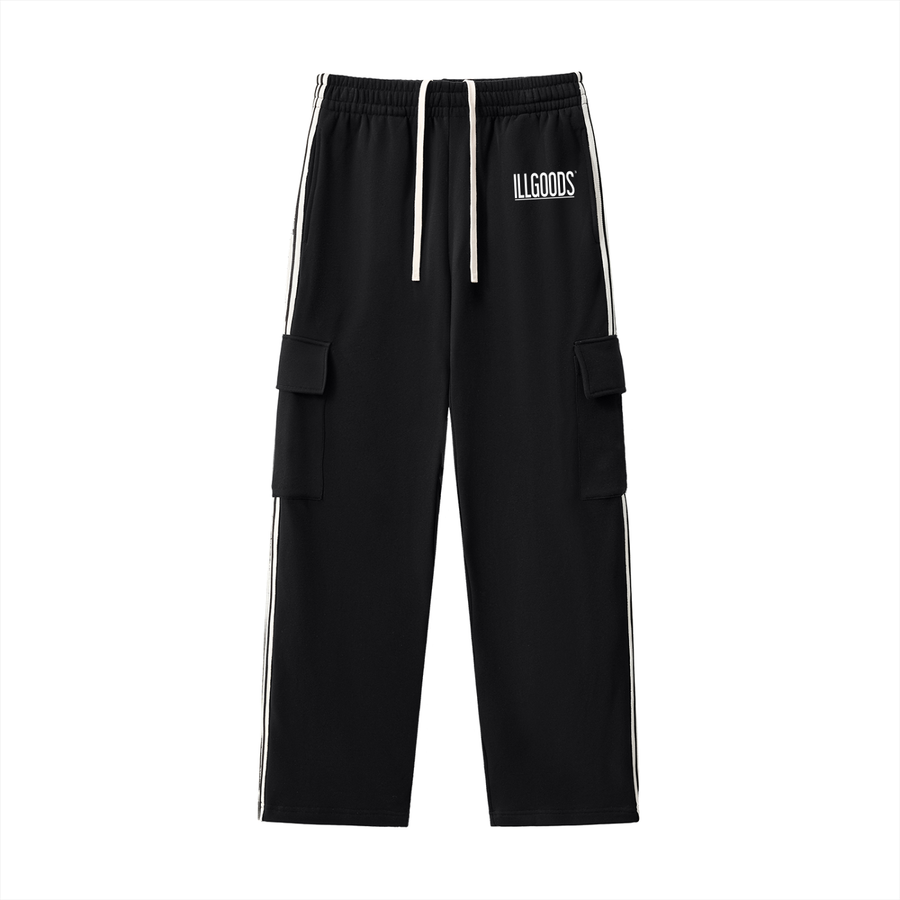 Side Stripe Straight-Leg Pants