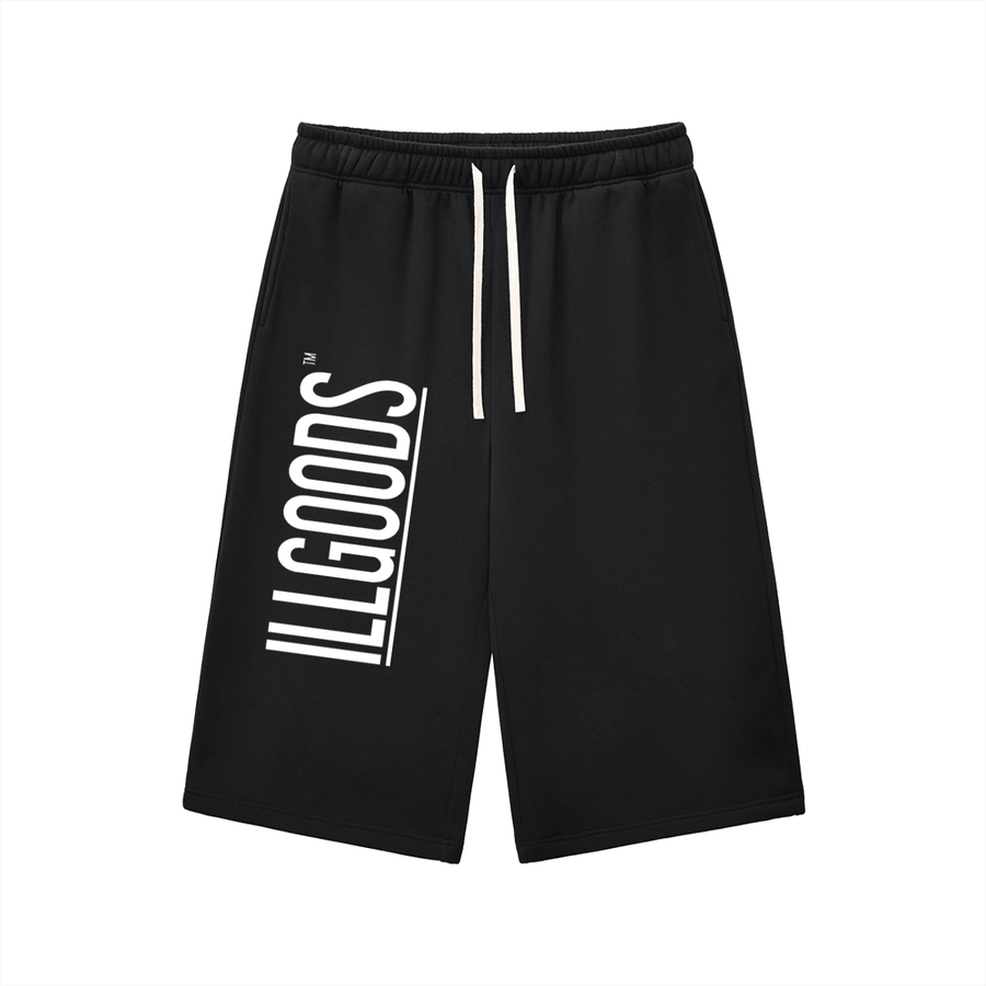 Relaxed Drawstring Three-quarter Sweatpants