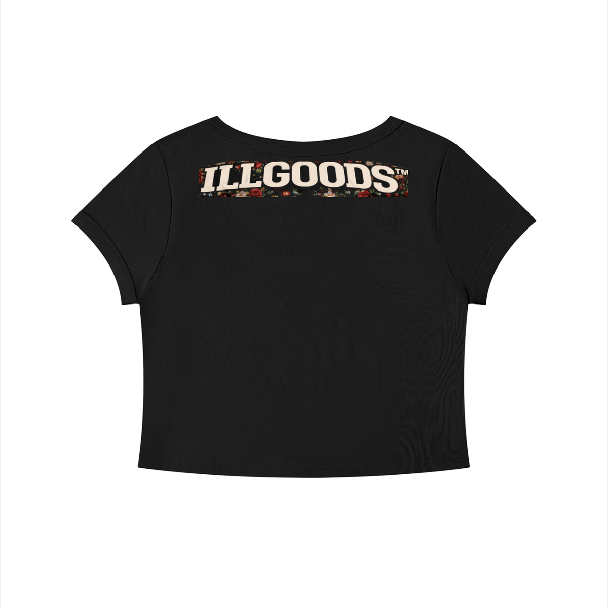 Women's Solid Color Slim Crop T-Shirt