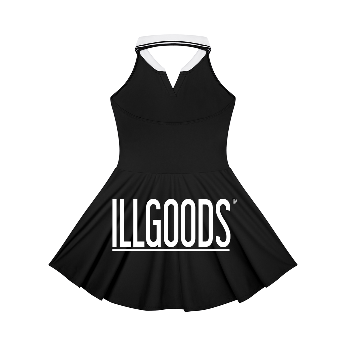 Women's Collared Halter A-Line Tennis Dress