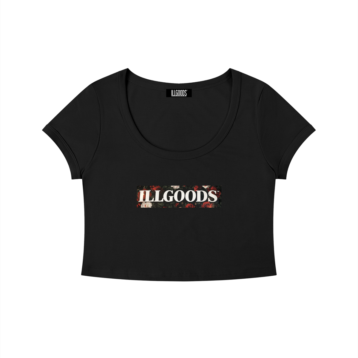 Women's Solid Color Slim Crop T-Shirt