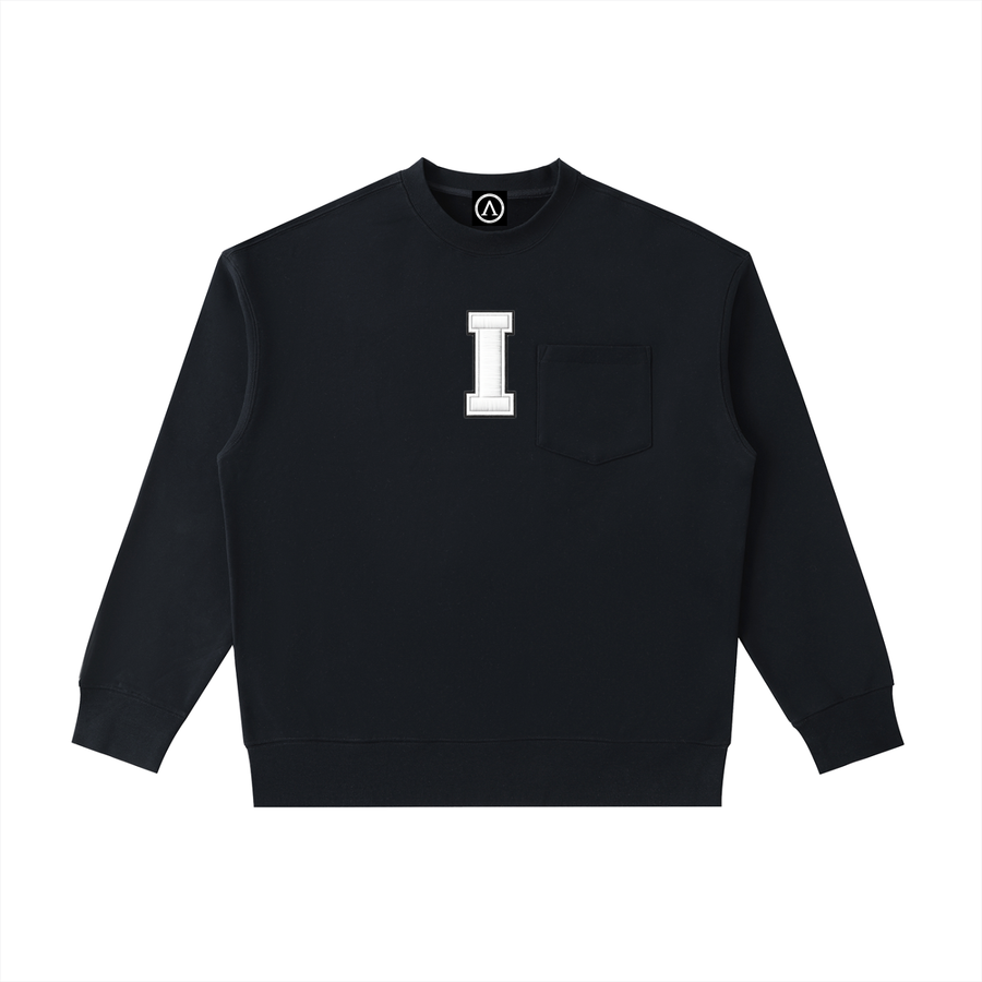 Heavyweight Patch Pocket Crewneck Sweatshirt