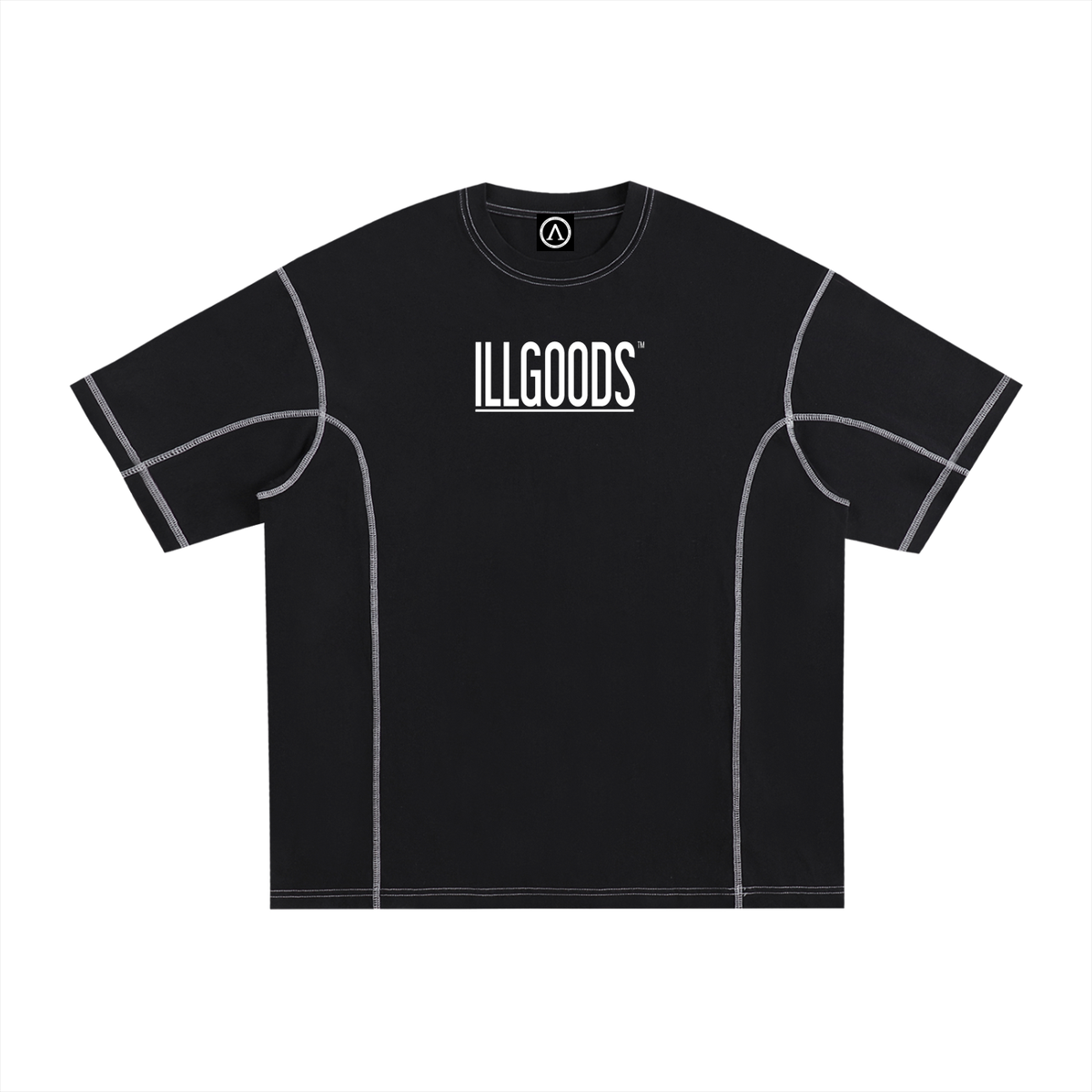 Streetwear Contrast-Stitched Cotton T-Shirt