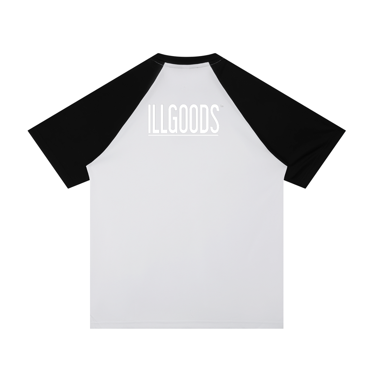 Contrast Raglan Sleeve Mesh T-Shirt