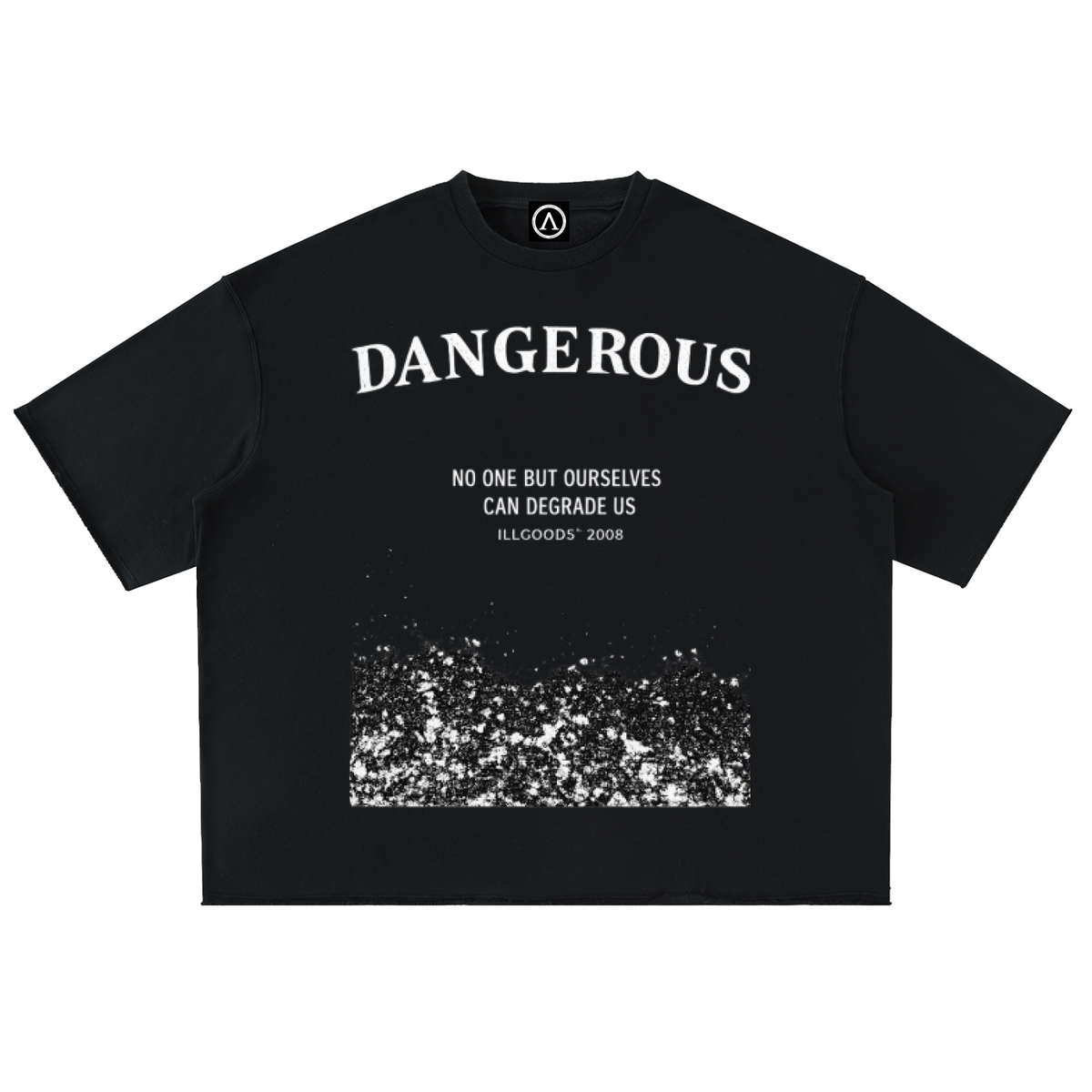 Washed Rolled Hem Half Sleeve T-Shirt