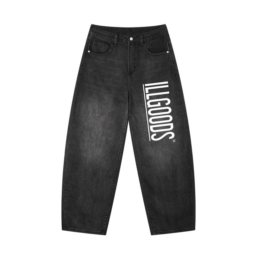 Men's Sunfade Vintage Wash Barrel Leg Jeans
