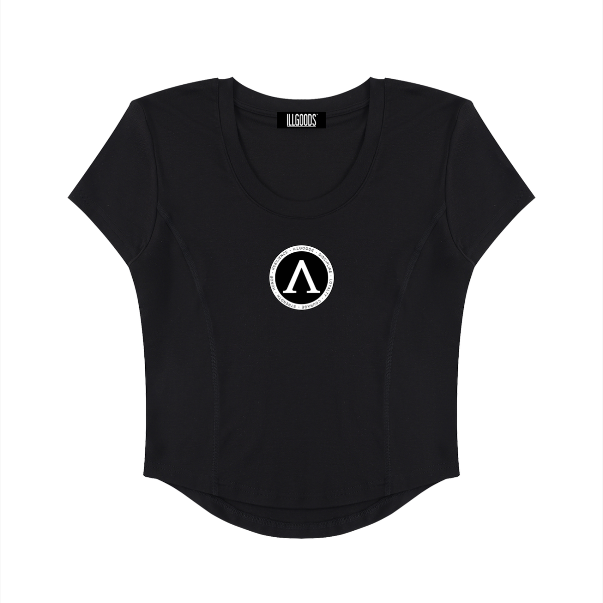 Women's Paneled Crop T-Shirt