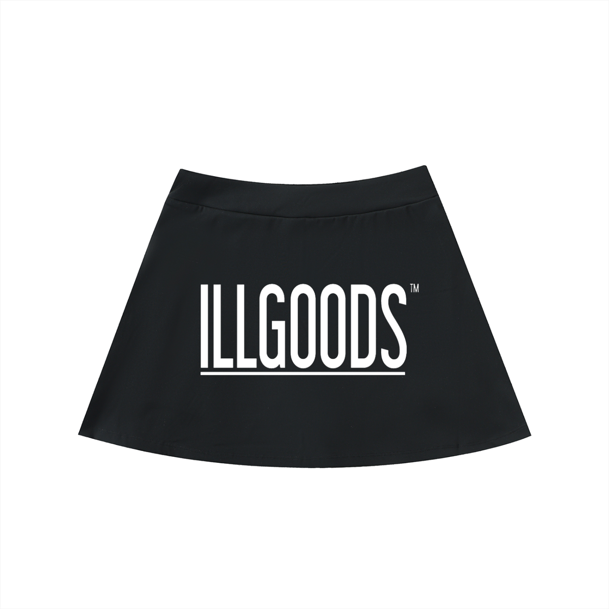 High-Waist Pocketed A-Line Skirt