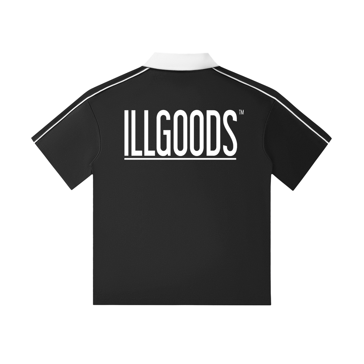 Contrast Collar Short-Sleeve Polo Shirt