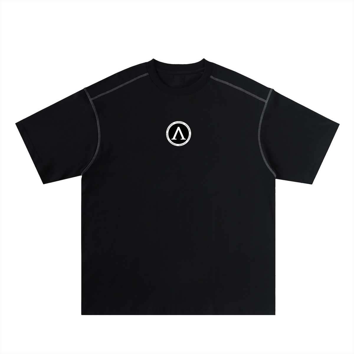 Oversized Contrast-Stitched Cotton Tee