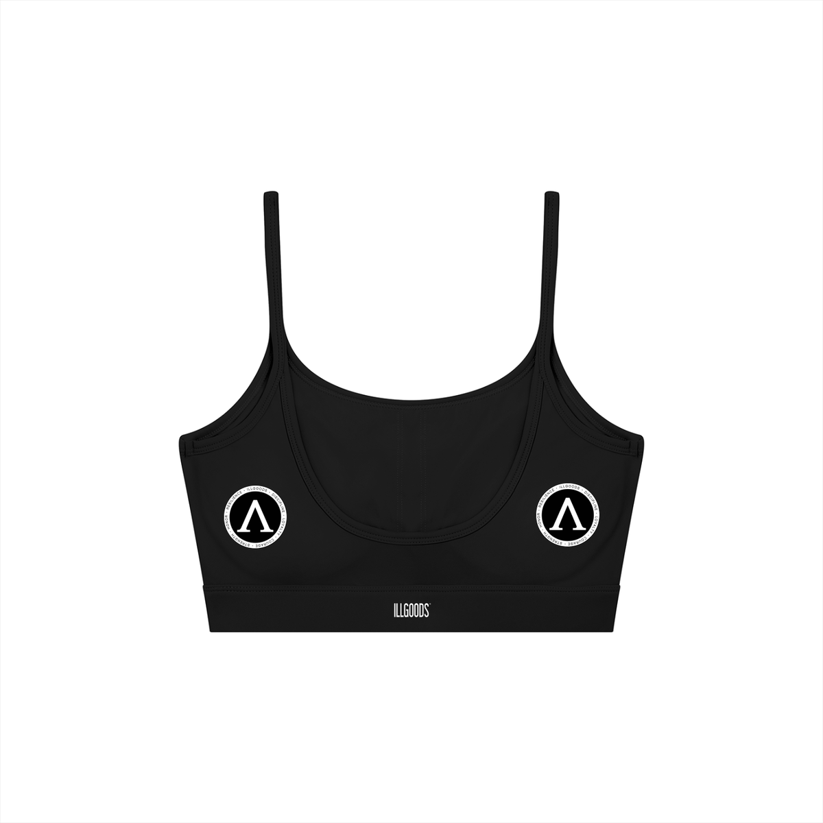 Women's Solid U-Neck Sports Bra