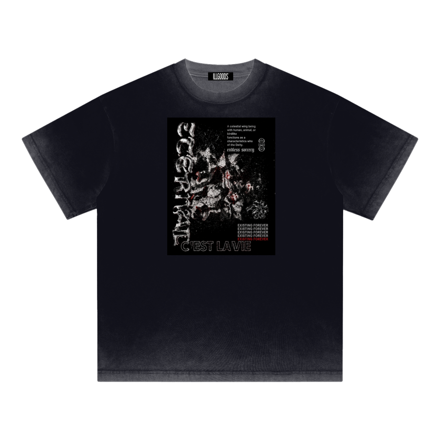Reverse Dyed Loose Cotton T-Shirt