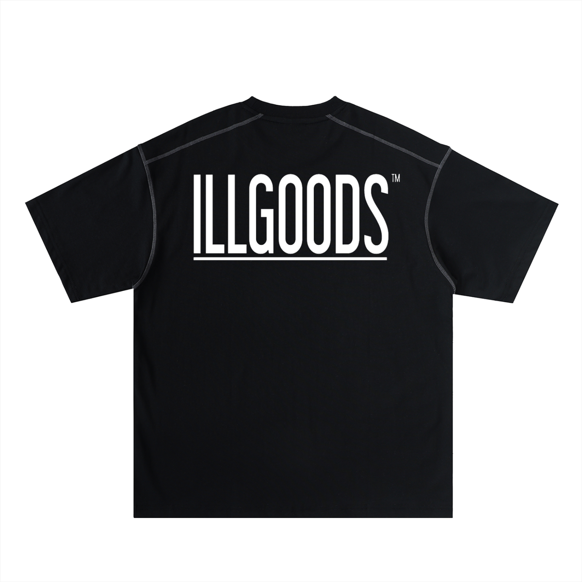 Oversized Contrast-Stitched Cotton Tee