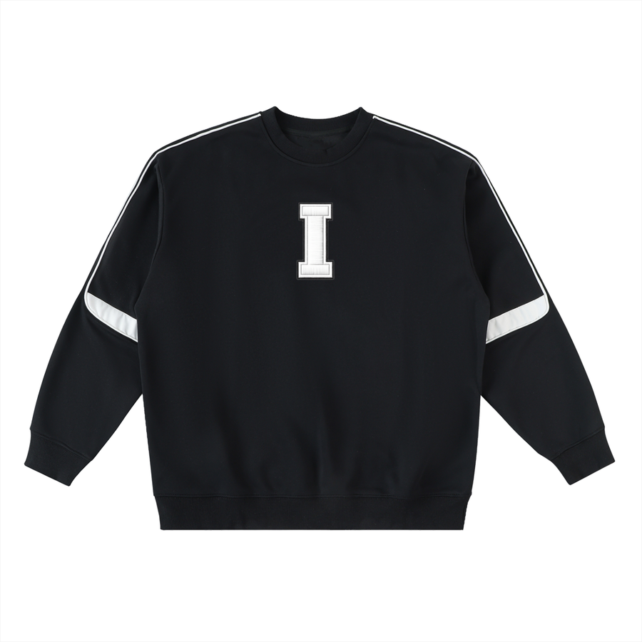Oversized Crewneck Taped Sweatshirt