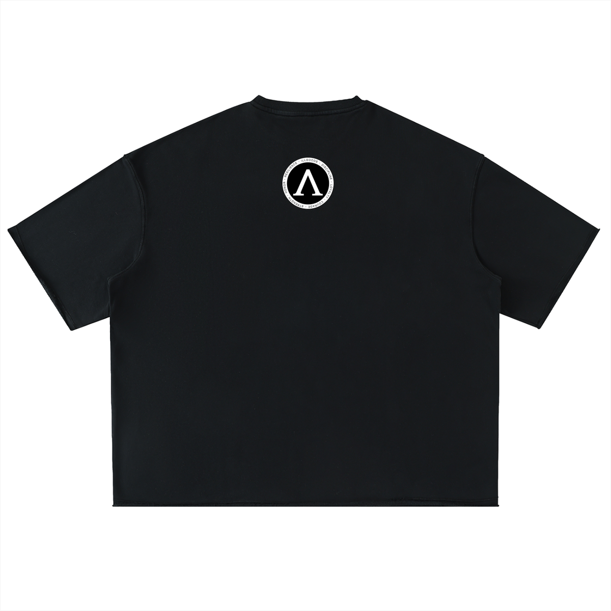Washed Rolled Hem Half Sleeve T-Shirt