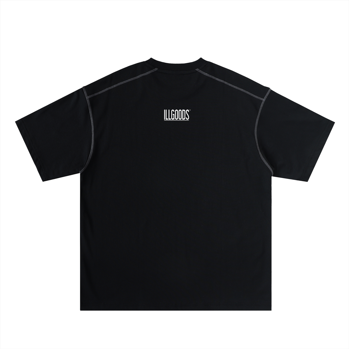Oversized Contrast-Stitched Cotton Tee