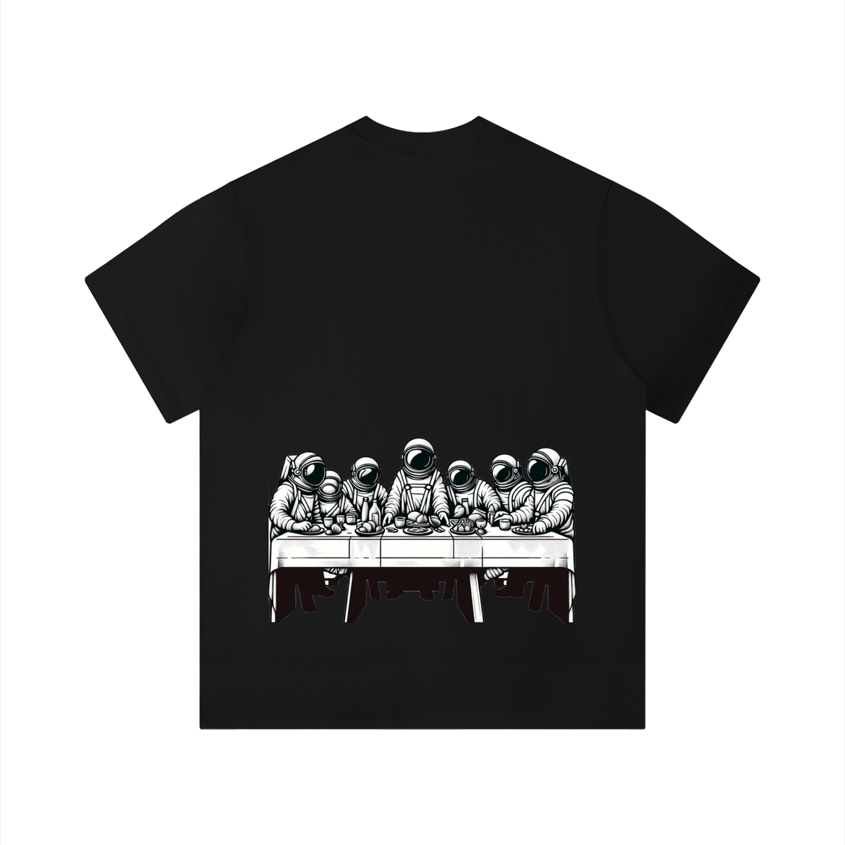 Unisex Solid Color Boxy T-Shirt
