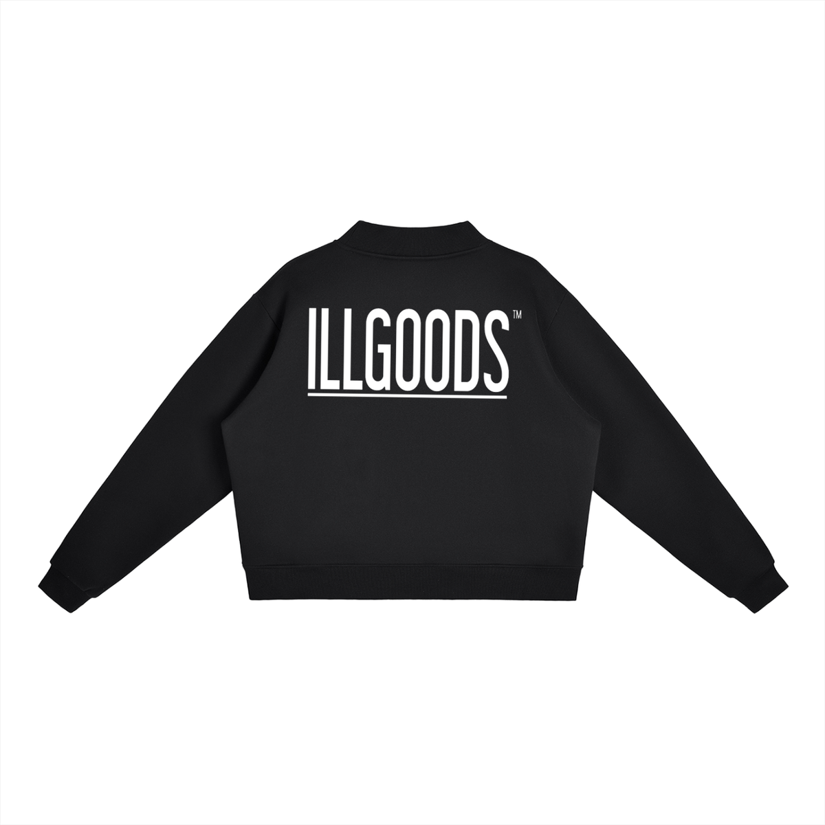 Essential Fleece Mock-Neck Crew Sweatshirt