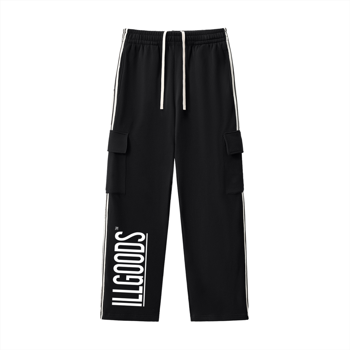 Side Stripe Straight-Leg Pants