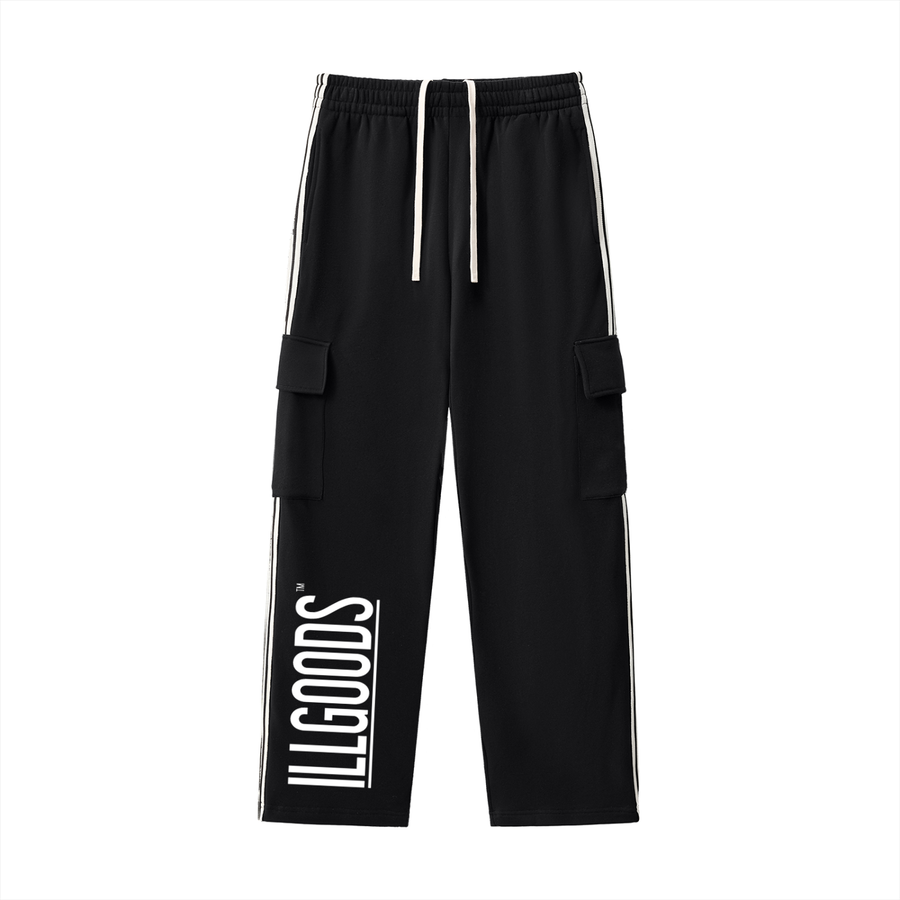 Side Stripe Straight-Leg Pants