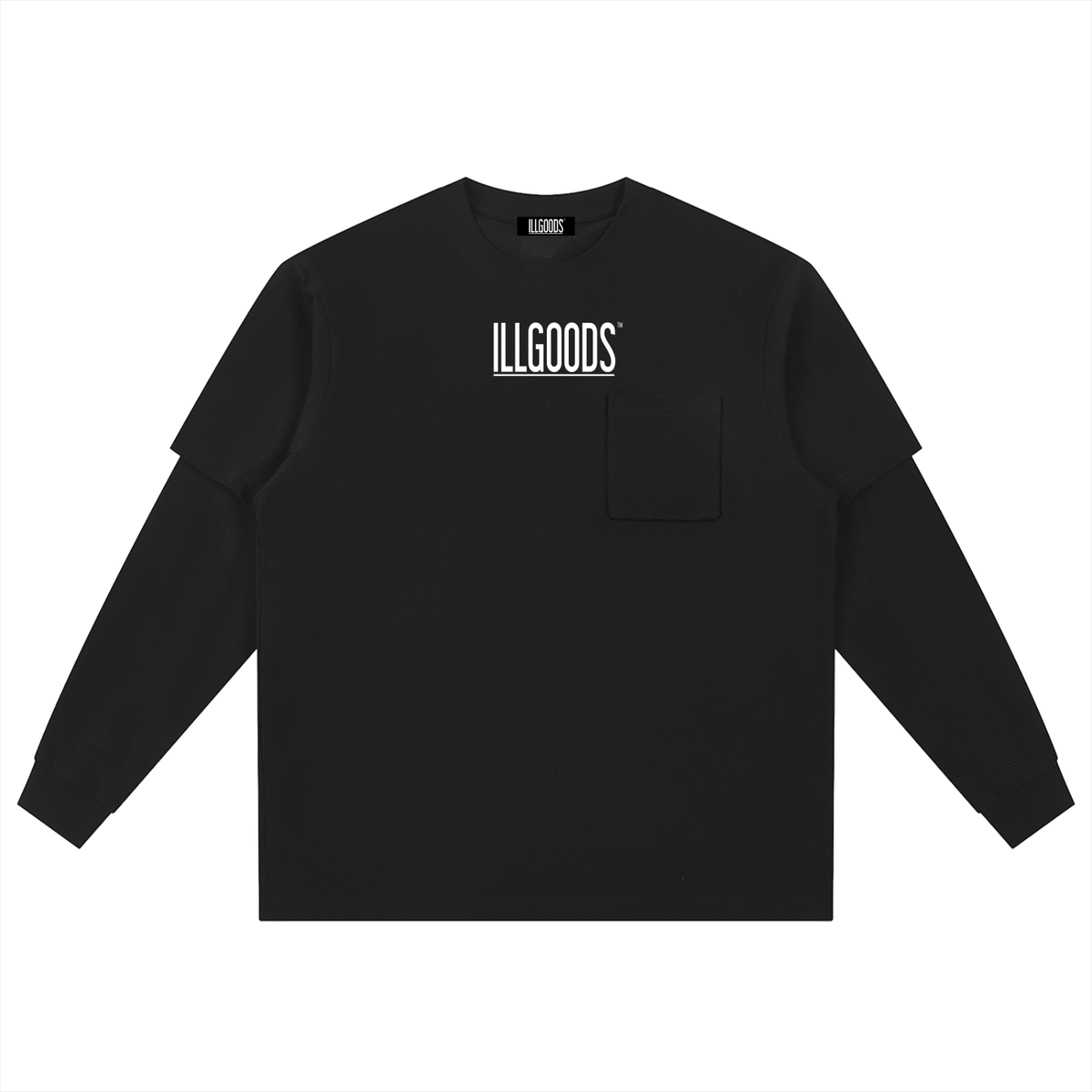 Layered Long Sleeve Oversized Tee