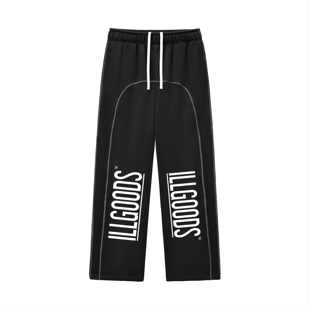 Contrast-Stitched Fleece Sweatpants